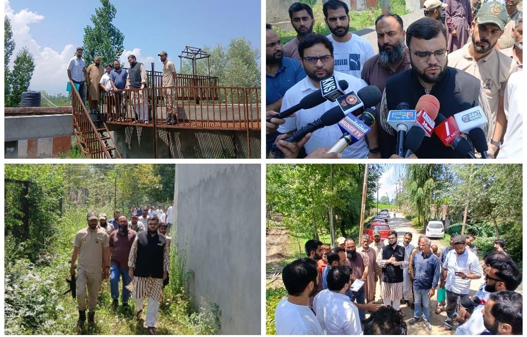 MLA Budgam Reviews Amrit 2.0 Water Supply Project, Seeks Fair Water Share for Budgam