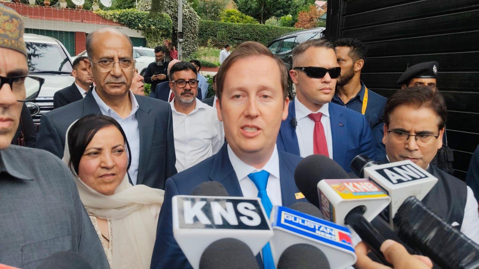 US Ambassador on first Kashmir visit, says travel advisory review on cards