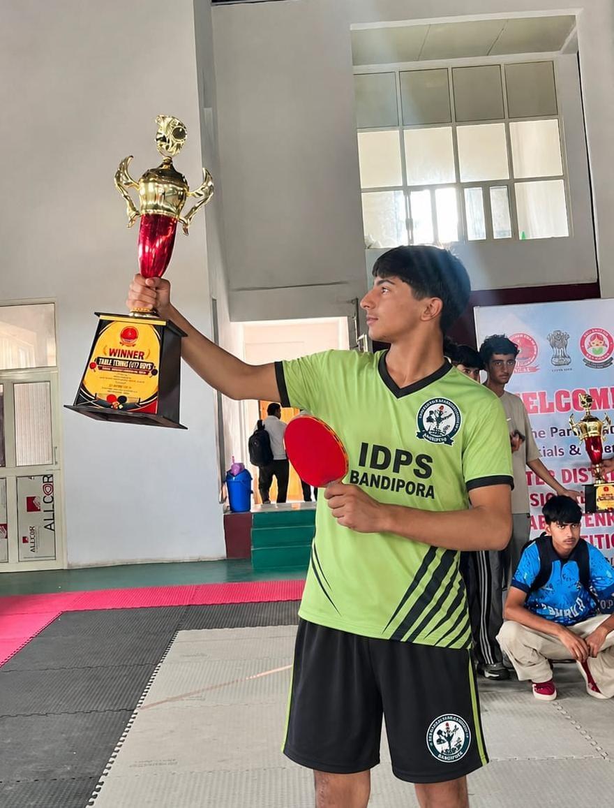 IDPS Student Bags District-Level U-17 Table Tennis Title, Selected for UT Championship