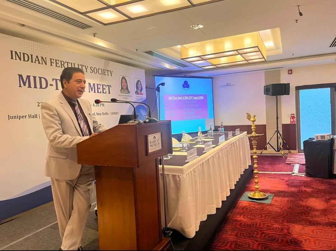 Kashmir’s Fertility Expert Shines at National Forum, Presents Vision for Reproductive Medicine