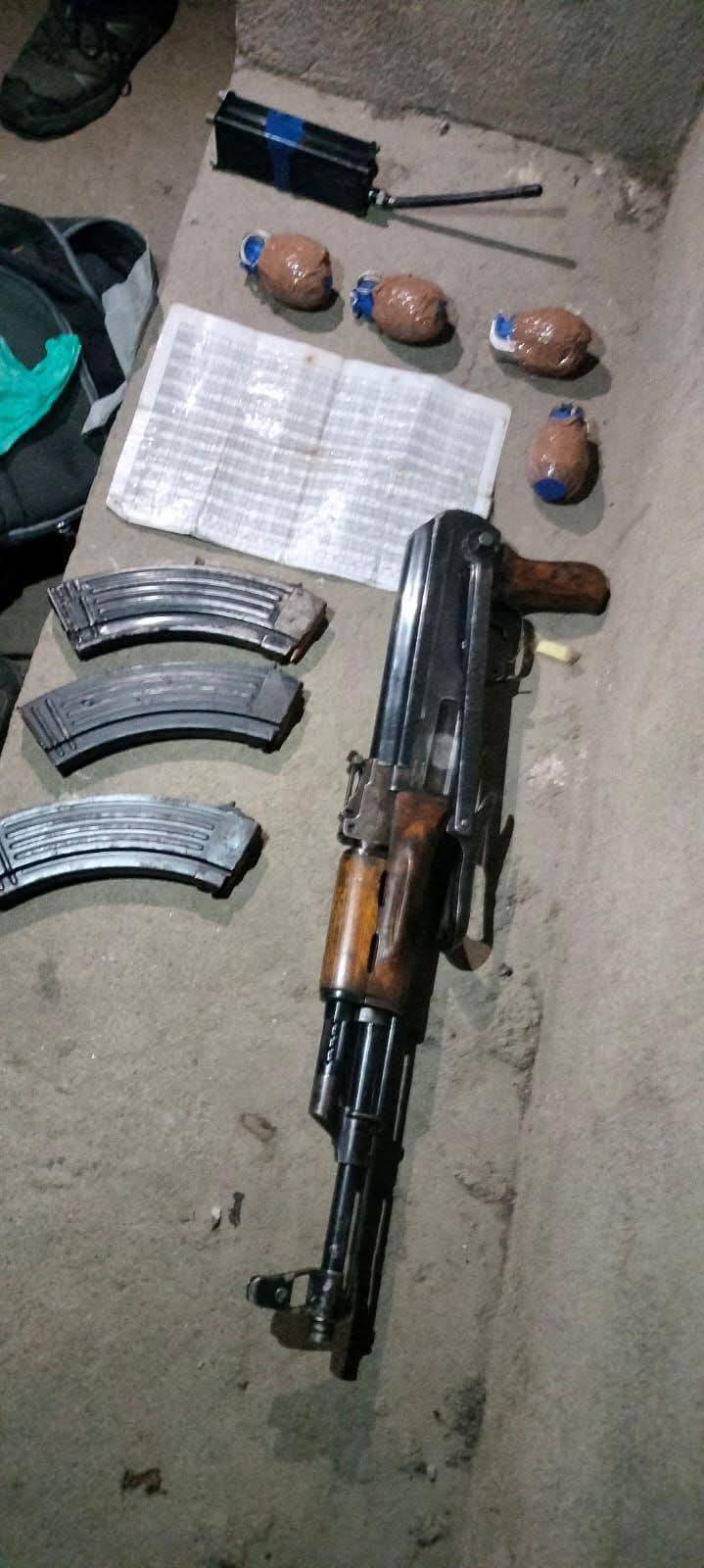 Arms, ammunition recovered in Sopore search operation