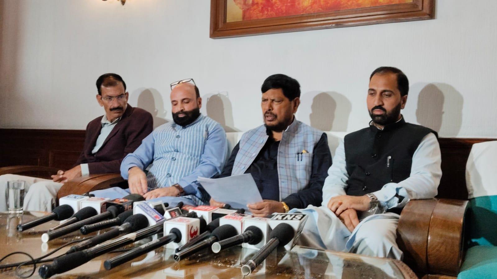 J&K may get statehood back soon, final call with PM Modi and Amit Shah: Athawale